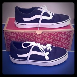 Black and white vans